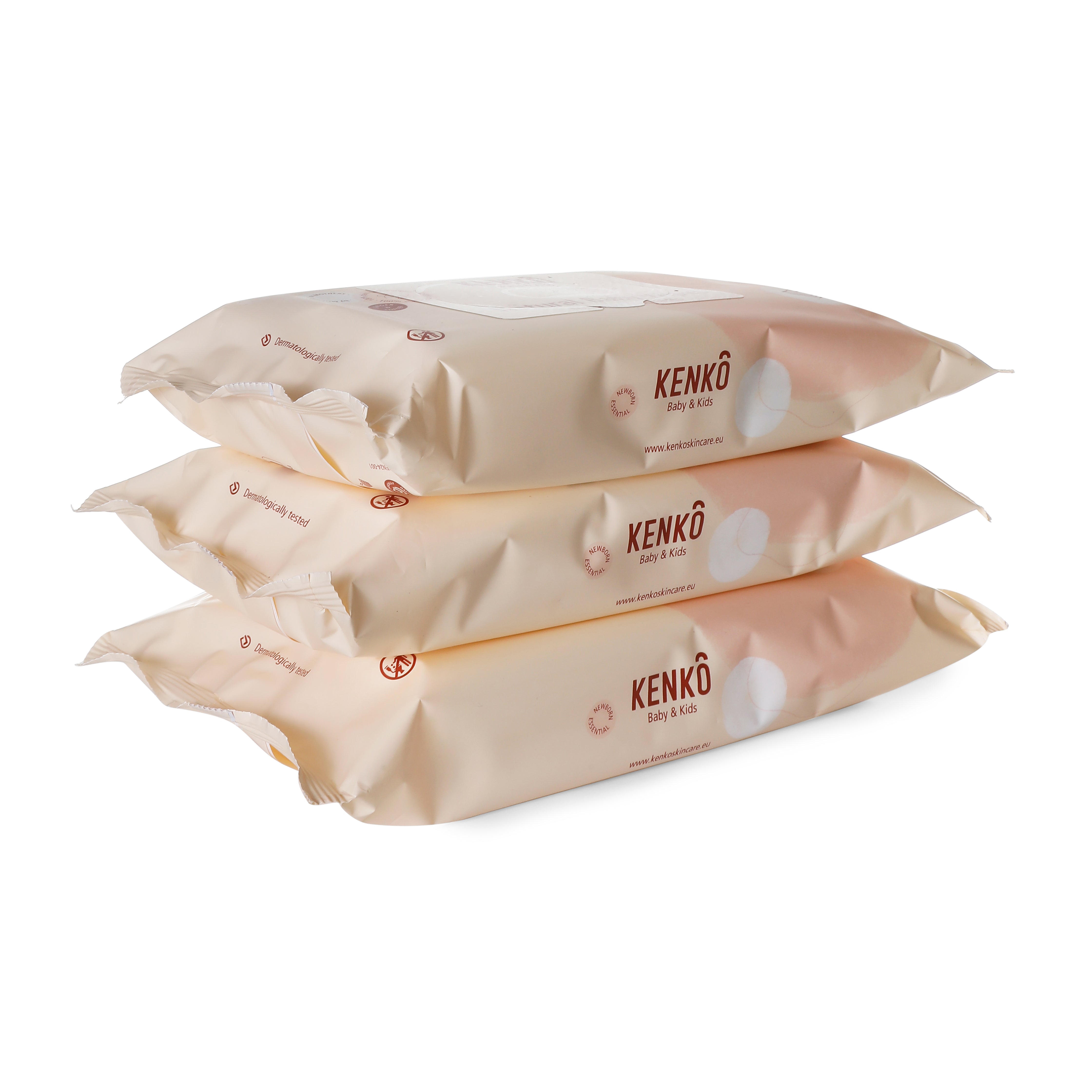 Everyday Essentials |3-in-1 Natural Baby Wipes - Kenko (3-pack)
