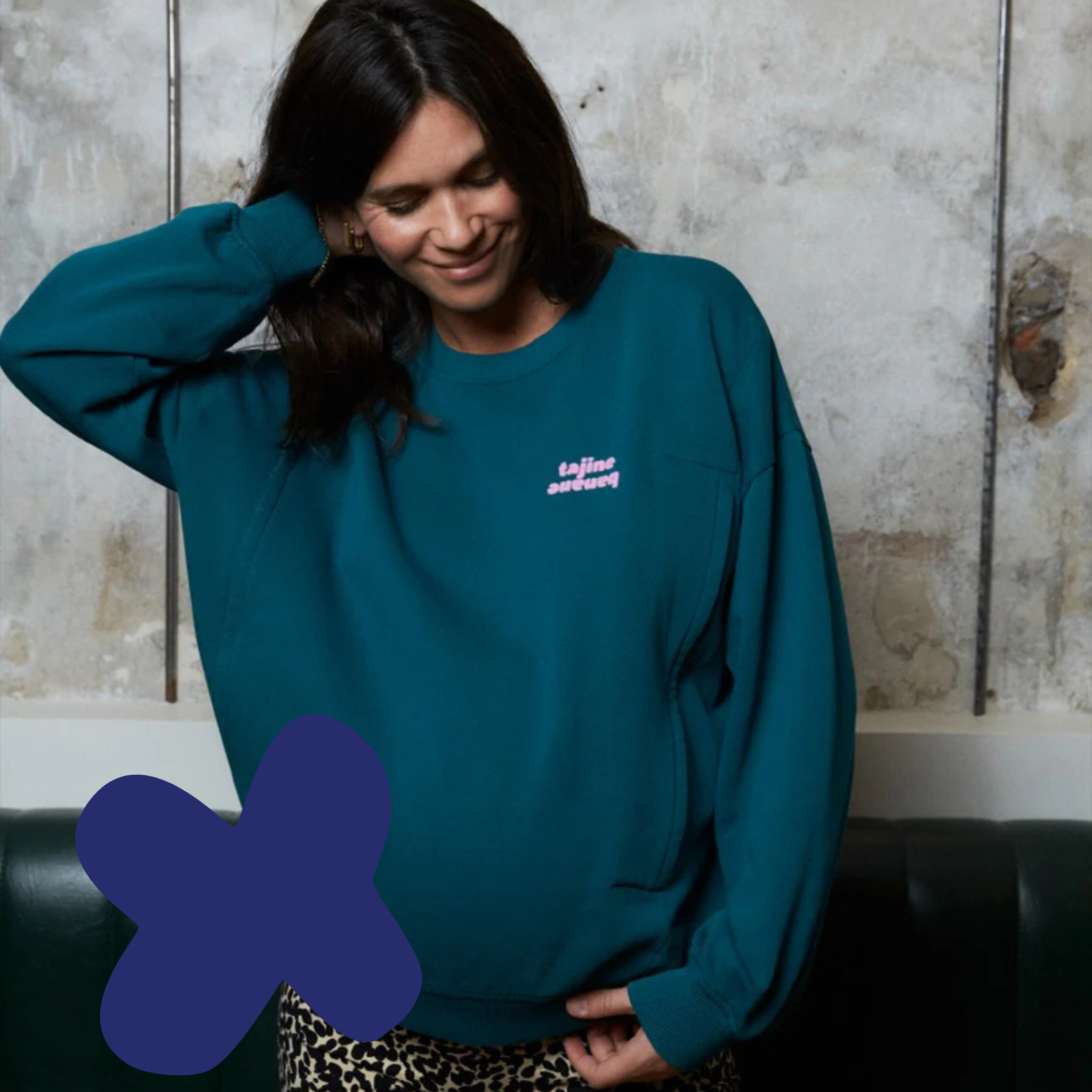 P'allaite Sweatshirt Emerald - Tajine Banane