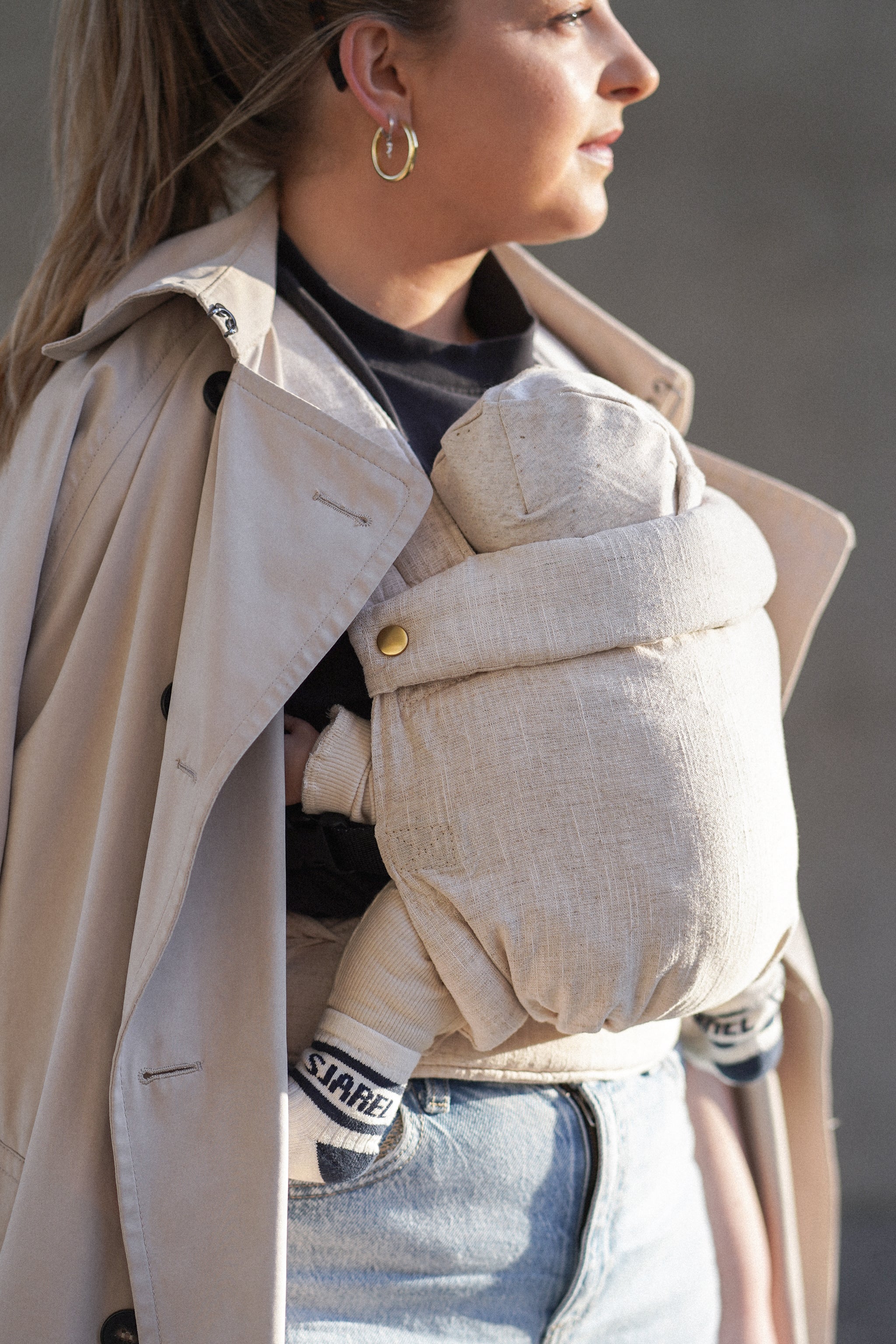 Monkose - Heiwa babydraagzak Linen Oat