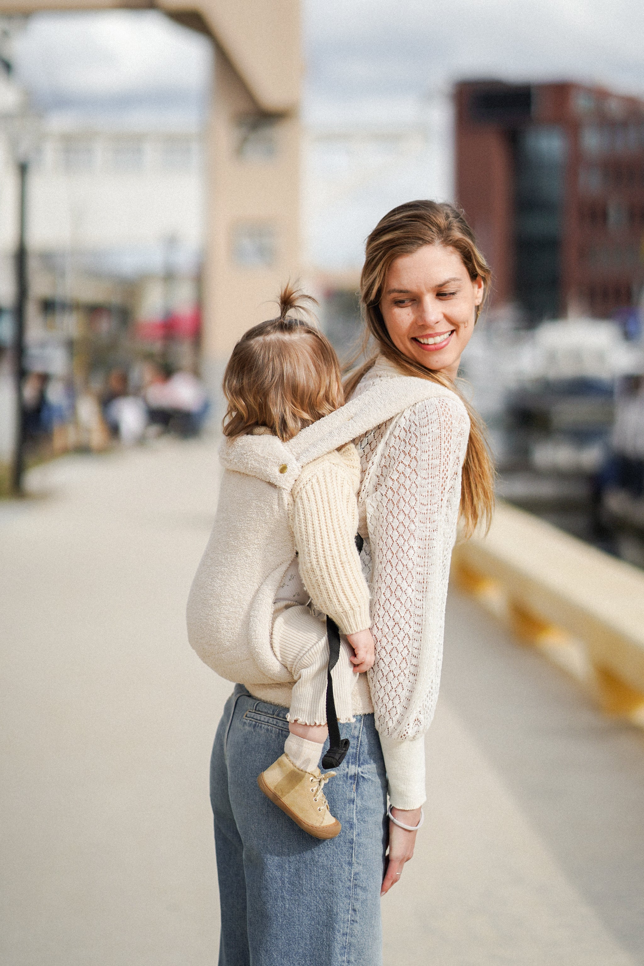 Monkose - Heiwa babydraagzak Terry Oat