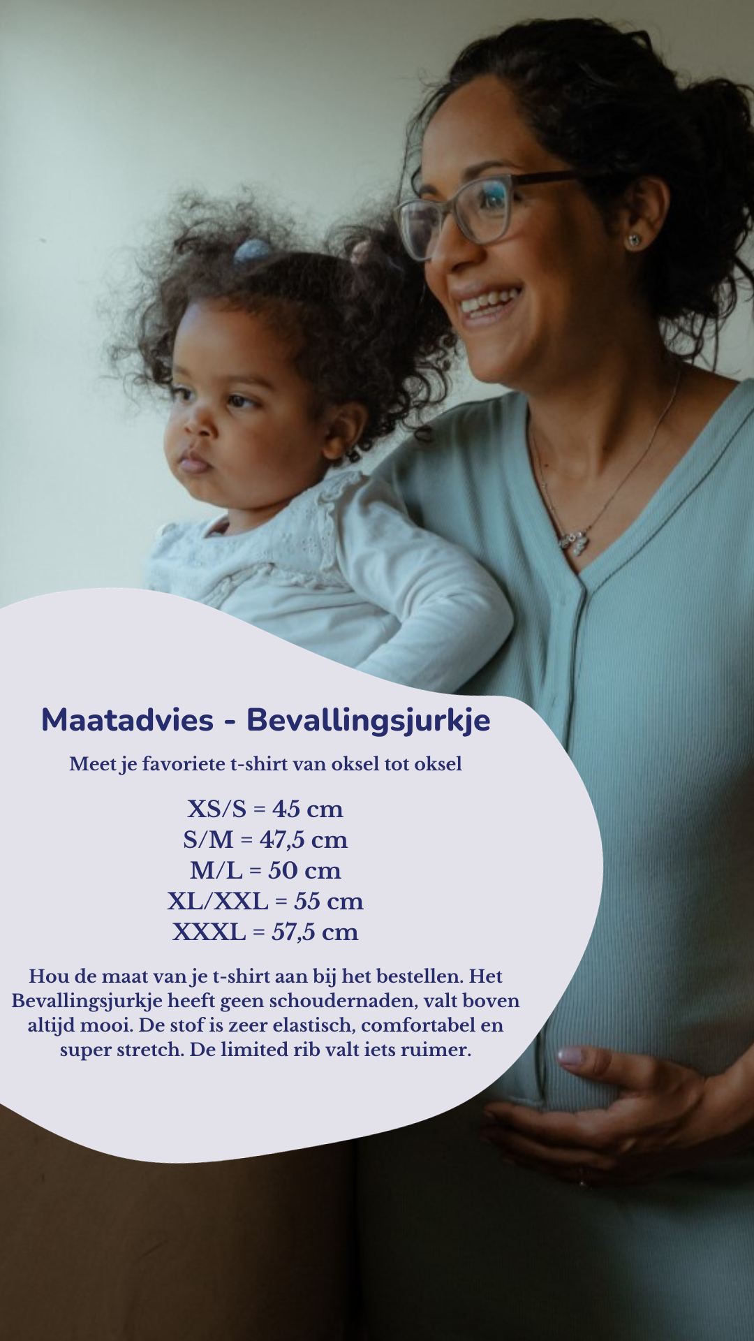 Het Bevallingsjurkje - Limited Rib - Bamboo