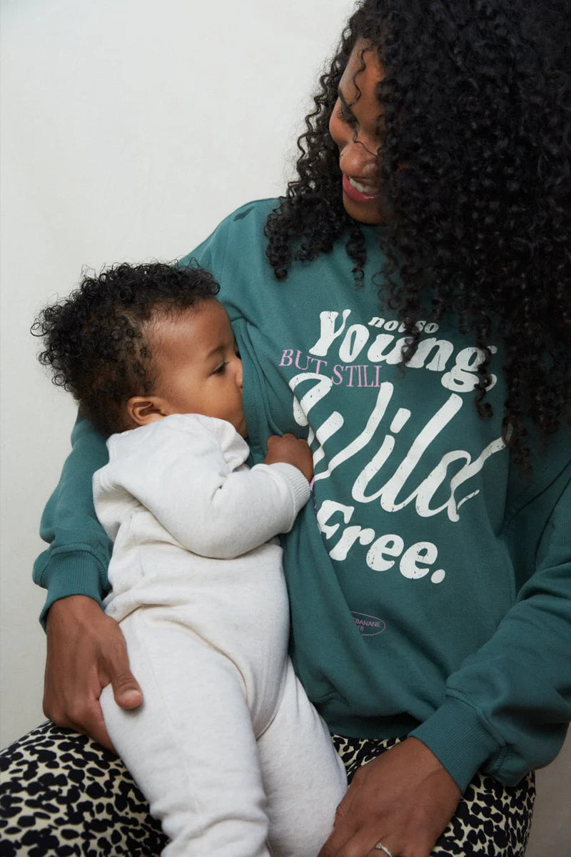 Wild & Free borstvoedingssweater tajine banane