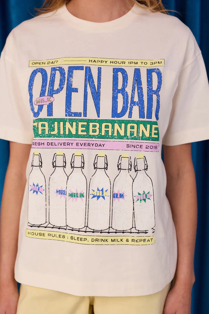 Open Bar Graphic borstvoedings T-shirt