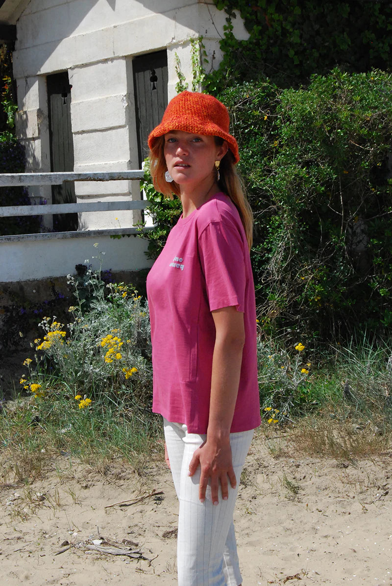 La P'allaito borstvoedingst-shirt framboos