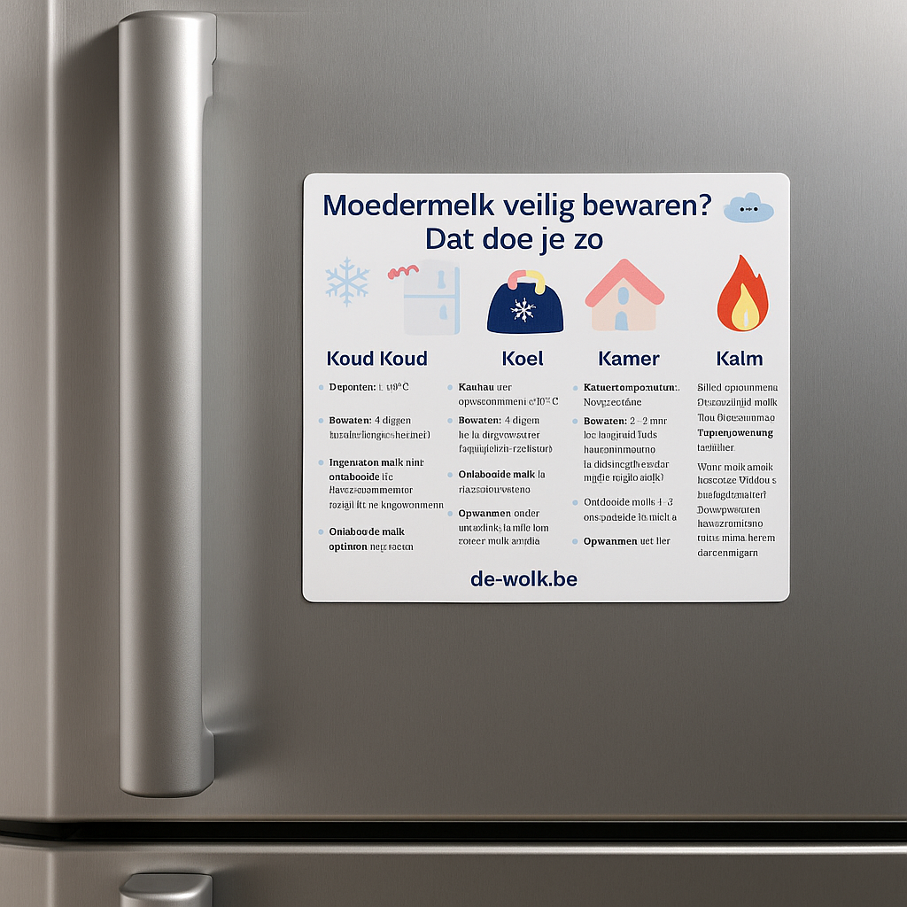 De Wolk bewaarmagneet voor moedermelk