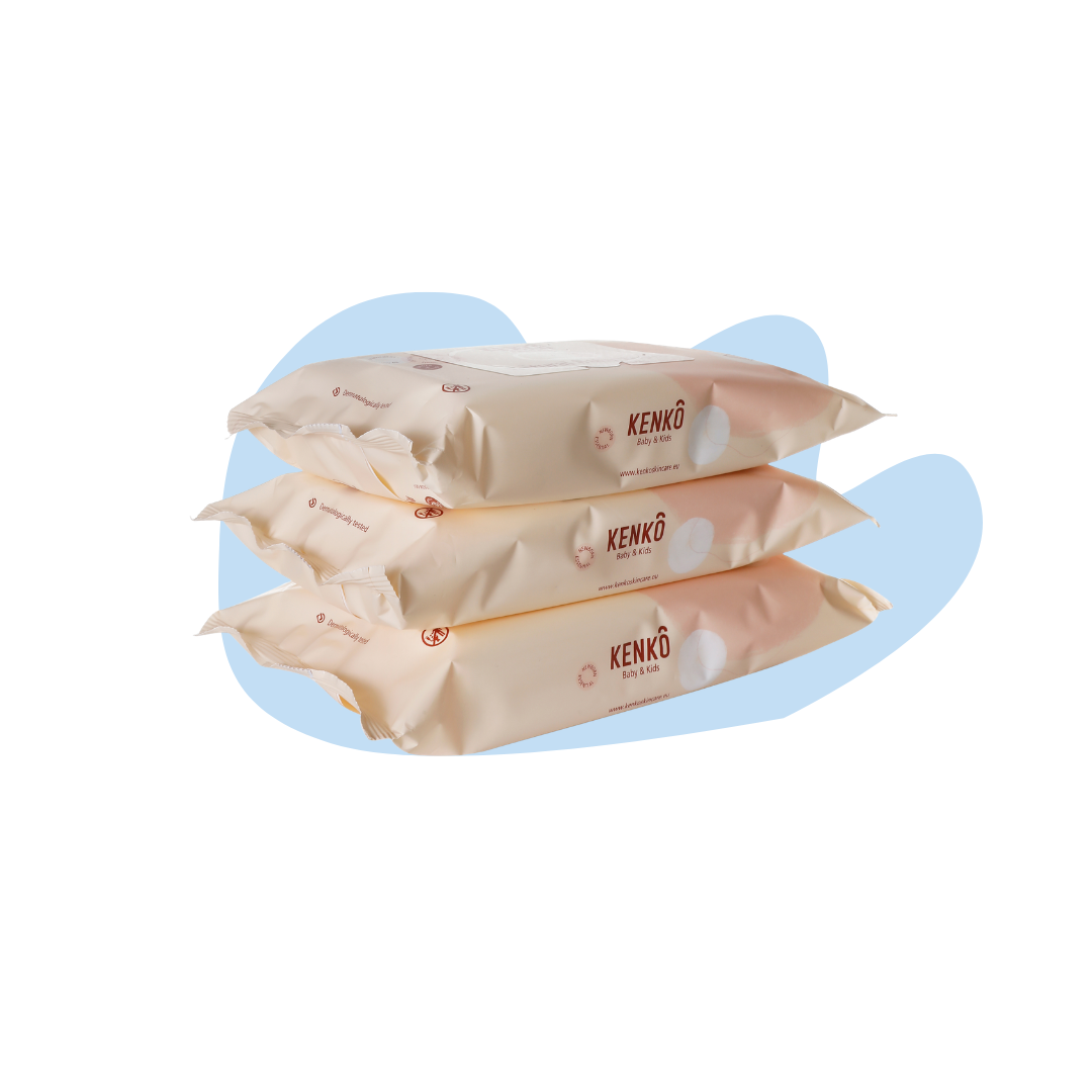 Everyday Essentials |3-in-1 Natural Baby Wipes - Kenko (3-pack)