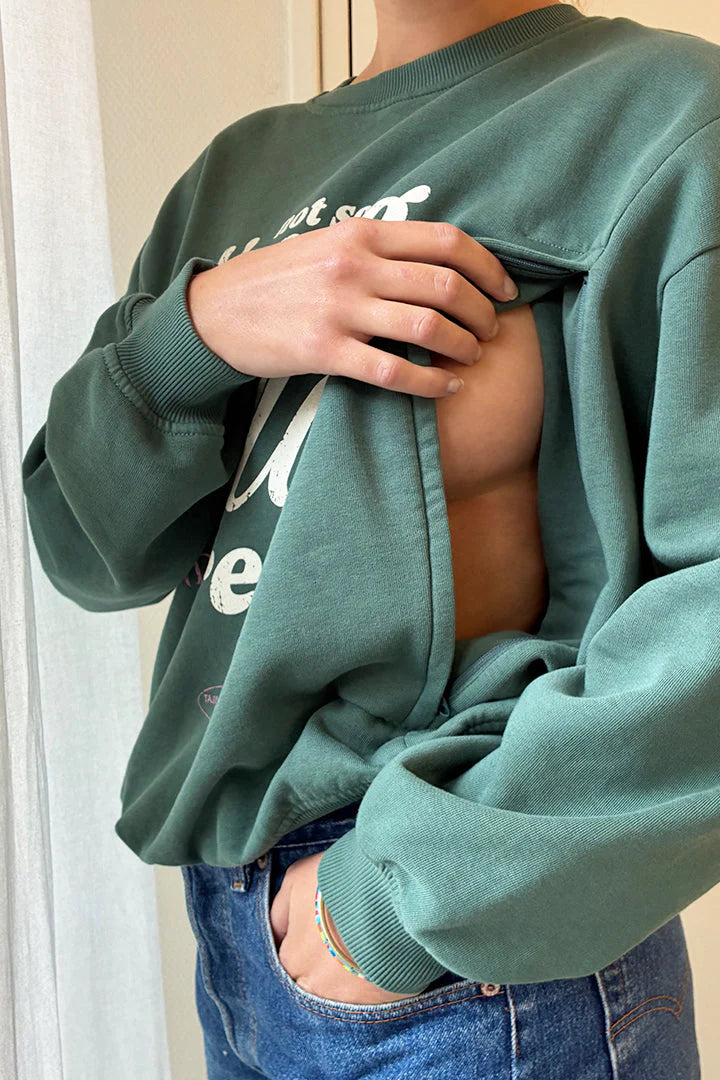 Wild & Free borstvoedingssweater tajine banane