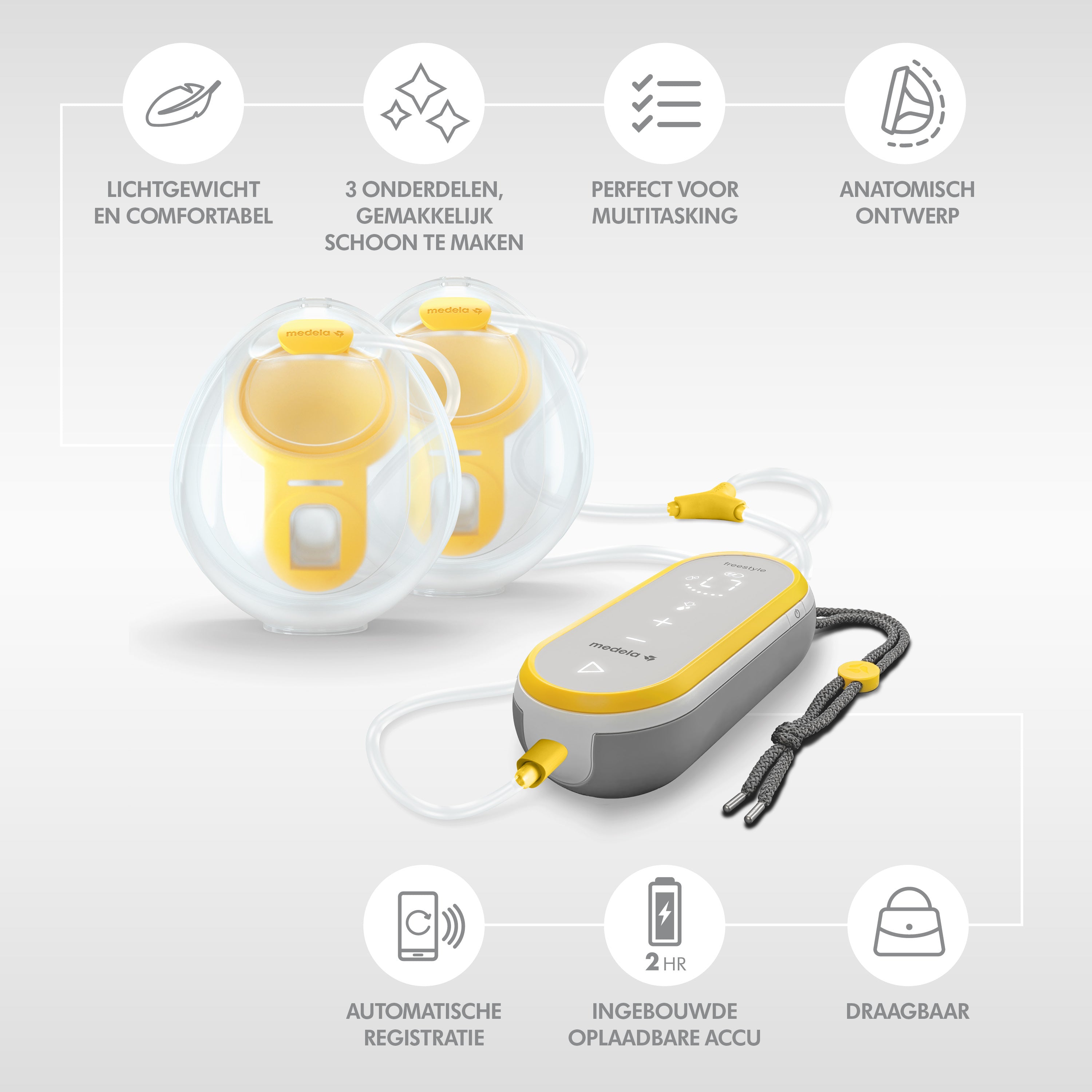 Freestyle Hands-Free- dubbelzijdige borstkolf