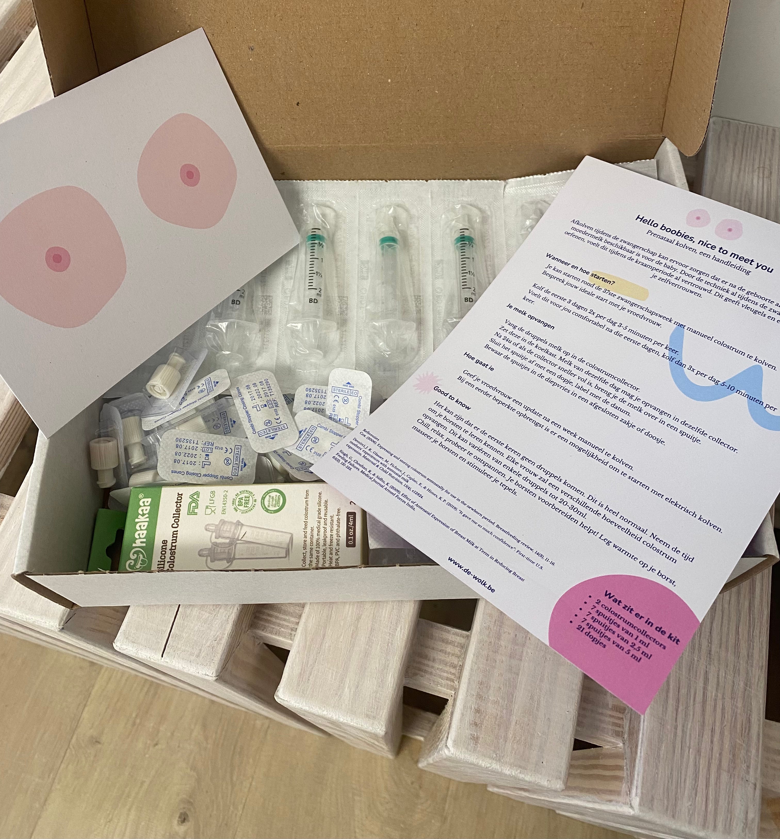 Set voor prenataal kolven - Colostrum collector set
