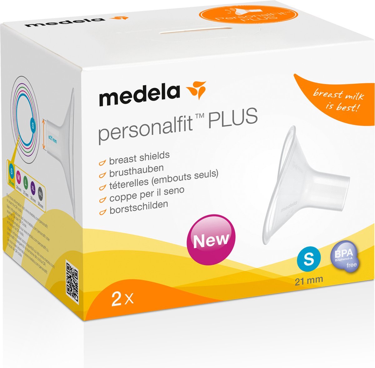 Personalfit plus- Borstschilden Medela (2 stuks)