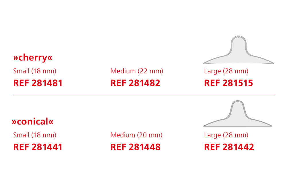 Tepelhoedjes kegelvormig (per 2 verpakt) - Mamivac