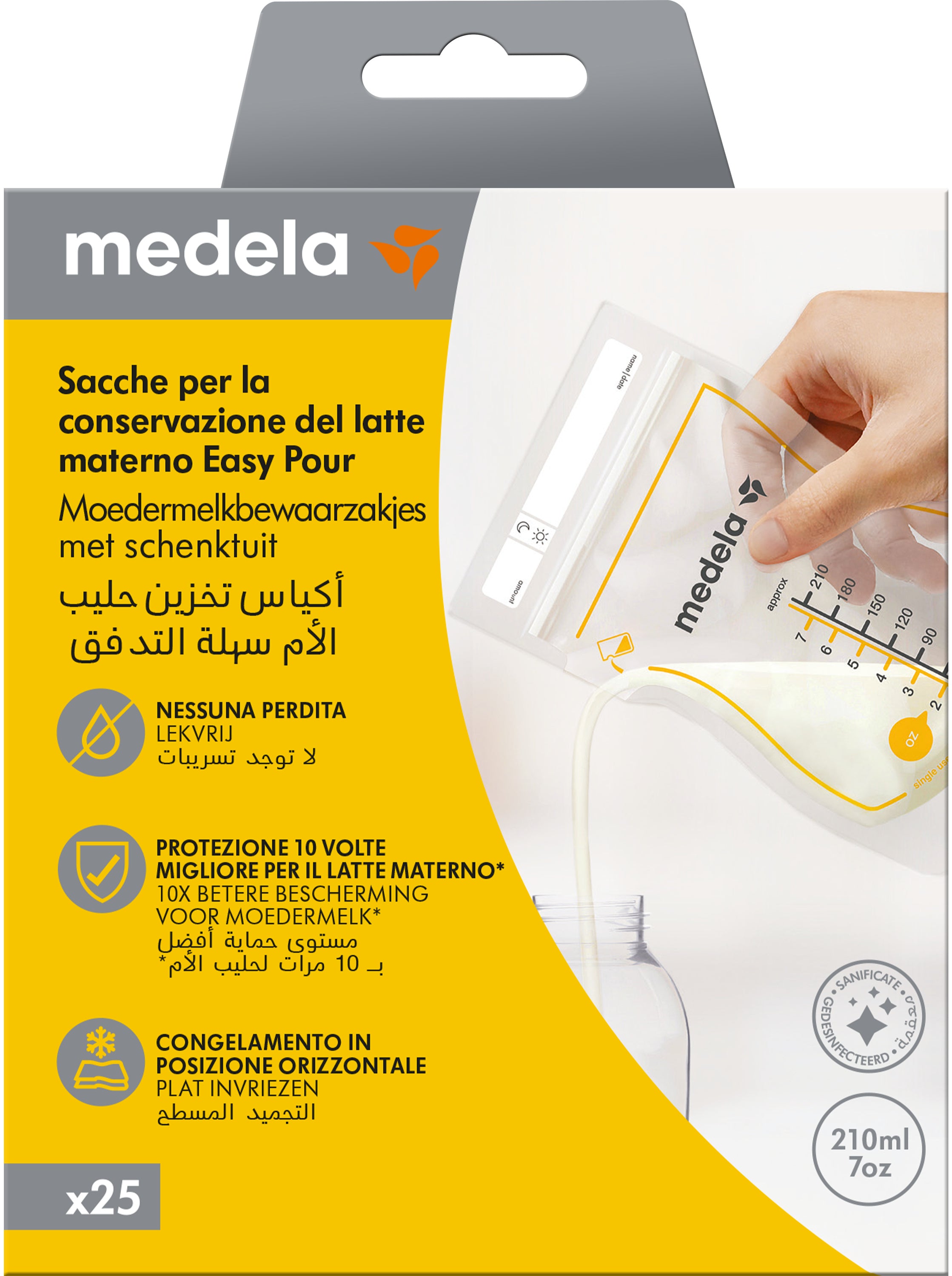 Medela Moedermelkbewaarzakjes met schenktuit - vernieuwd
