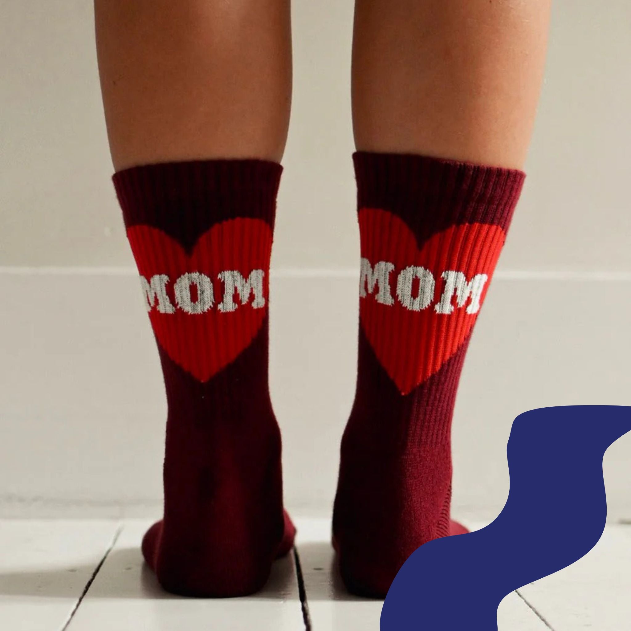 Bordeaux MOM Socks