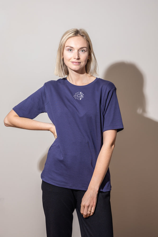 Latte Mamiato - Borstvoedingst-shirt - Blauw