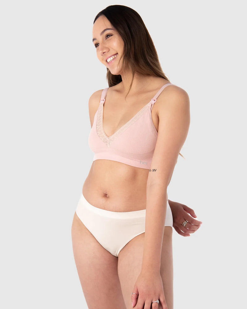 Caress Seamfree Bamboo Multifit Bra - Lotus pink