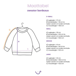 Latte Mamiato - Borstvoedingsweater - Bordeaux