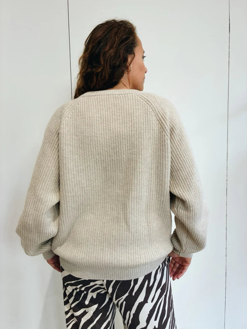 Pull up Crème Gebreide Borstvoedingstrui Tajine Banane