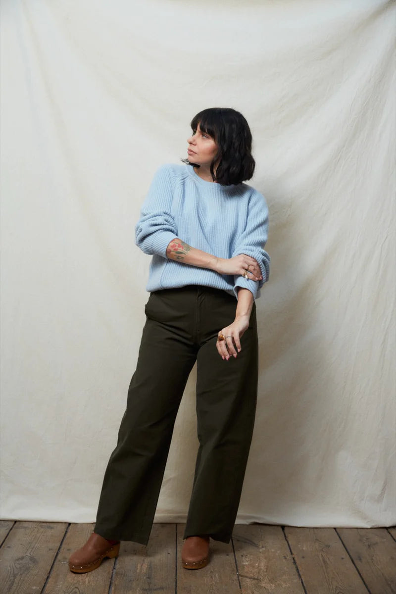 Pull up Crème Gebreide Borstvoedingstrui Tajine Banane Ocean