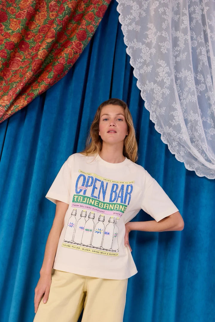 Open Bar Graphic borstvoedings T-shirt
