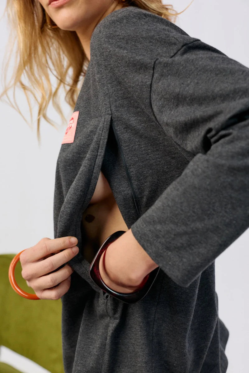 Tajinebanane Lovers borstvoedingsT-Shirt antraciet (pre order)