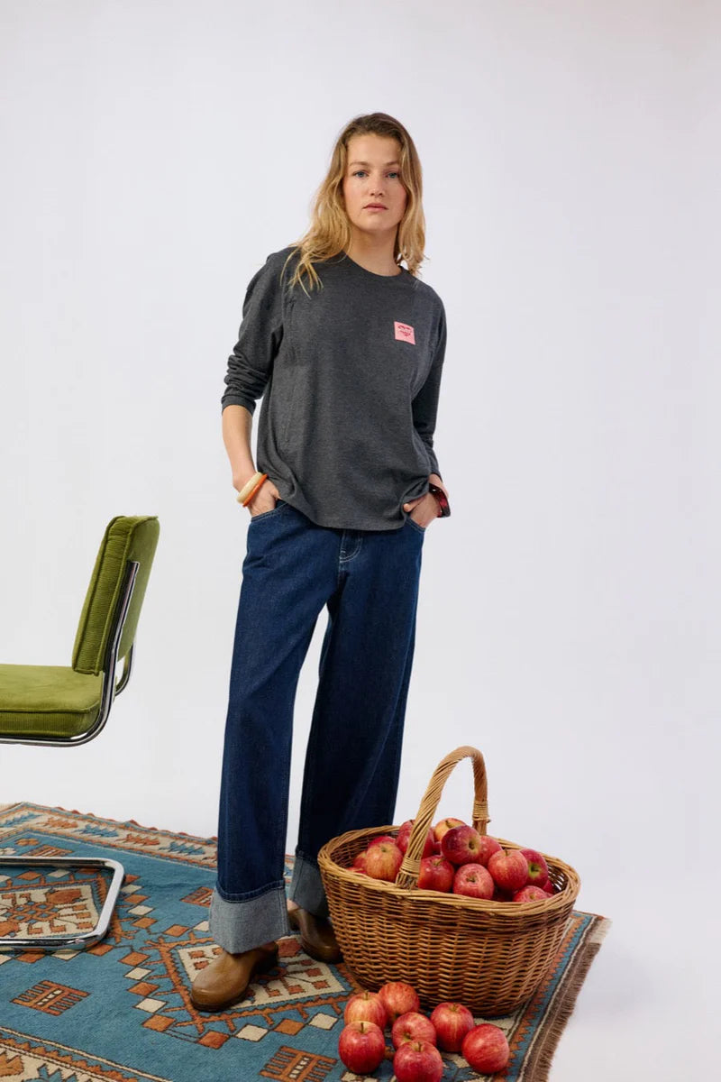 Tajinebanane Lovers borstvoedingsT-Shirt antraciet (pre order)