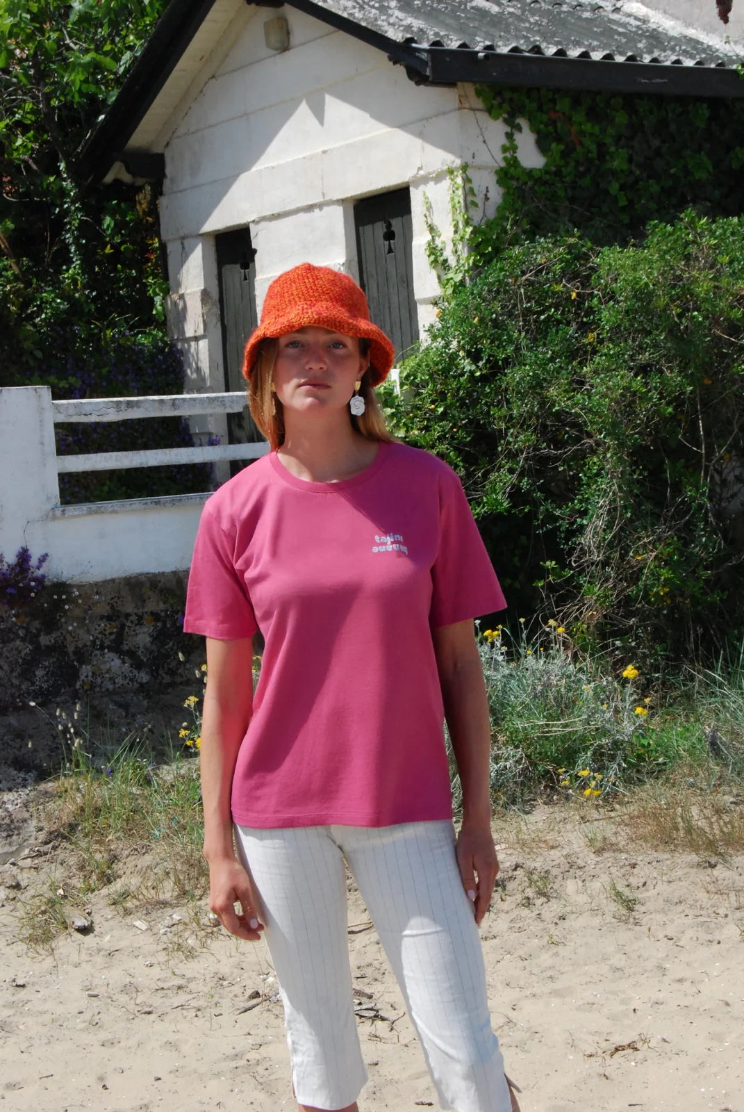 La P'allaito borstvoedingst-shirt framboos