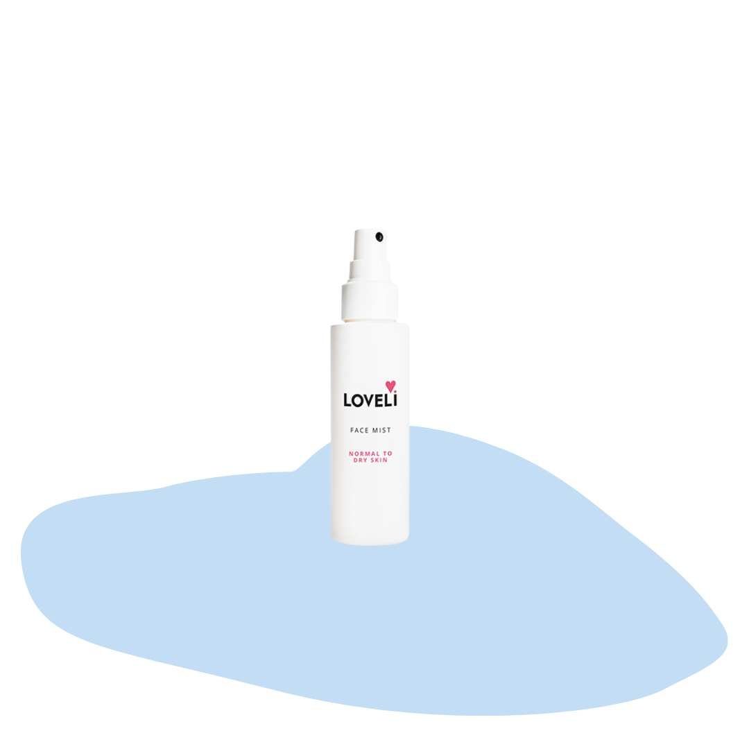 Face mist MINI - normale tot droge huid - Loveli